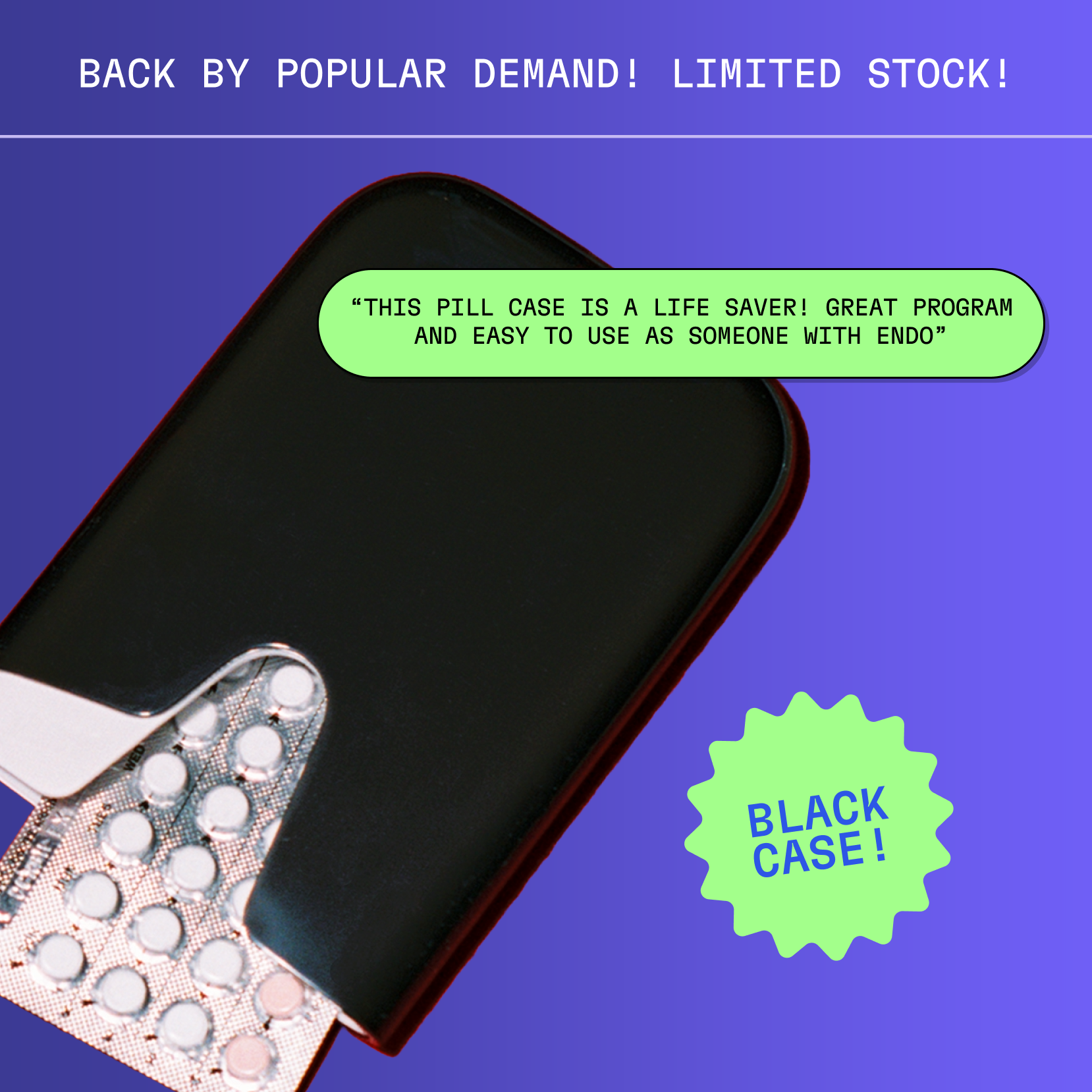 Smart Birth Control Pill Case